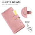 Miniatyrbild 2 av 3: Läder Plånboksfodral Multi-Slot iPhone 13 Mini Roséguld