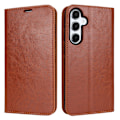 Miniatyrbillede 1 af 5: Mobilcover Samsung Galaxy S24 FE Ægte Læder Brun