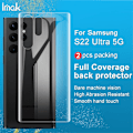 Pikkukuva 4 / 5: Imak 2-pack Hydrogel-taustasuojat Samsung Galaxy S22 Ultra -puhelimeen