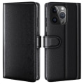 Miniatyrbillede 1 af 7: Ægte læder etui iPhone 15 Pro Sort