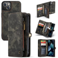 Miniatyrbillede 1 af 7: CaseMe Multi-Slot 2 i 1 Pungetui iPhone 13 Mini Grå