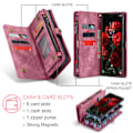 Pikkukuva 5 / 10: CaseMe Multi-Slot 2-in-1 Lompakko Kotelo Galaxy S25 Ultra Punainen