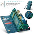 Miniatyrbild 8 av 10: CaseMe Multi-Slot 2 i 1 Plånboksfodral Galaxy S25 Plus Blå