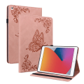 Miniatyrbild 1 av 5: Läderfodral iPad 10.2 7th Gen (2019) Fjärilar Rosa