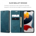 Miniatyrbillede 3 af 7: CaseMe Slim Pungetui iPhone 13 Pro Blå