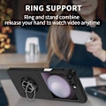 Pikkukuva 4 / 9: Samsung Galaxy Z Flip 6 -kuori magneettisella rengaspidikkeellä, musta