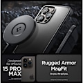 Miniatyrbillede 5 af 9: Spigen iPhone 15 Pro Max Cover Rugged Armor MagSafe Sort