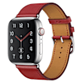 Pikkukuva 1 / 3: Aito nahkaranneke Apple Watch 38/40/41 mm Punainen