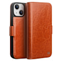 Pikkukuva 1 / 5: Qialino Nahkainen Lompakkokotelo iPhone 14 Cognac