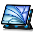 Miniatyrbild 2 av 6: iPad Air 13 1st Gen (2024) Fodral Tri-fold Magnetic Svart