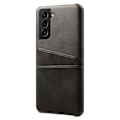 Miniatyrbillede 2 af 4: Læderskal Kortlomme Samsung Galaxy S22 Plus Sort