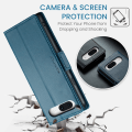 Miniatyrbild 7 av 10: CaseMe Slim Plånboksfodral RFID-skydd Google Pixel 8a Blå
