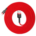 Miniatyrbild 1 av 9: Baseus Lightning Kabel Extra Lång 3 Meter Röd