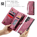 Pikkukuva 9 / 10: CaseMe Multi-Slot 2-in-1 Lompakko Kotelo Galaxy S25 Ultra Punainen