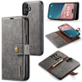 Pikkukuva 1 / 8: DG.MING 2-in-1 Magnet Wallet iPhone 16 Ruskea