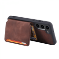 Miniatyrbillede 2 af 5: Multi-Slot Skal RFID-beskyttelse Samsung Galaxy S24 Plus Brun
