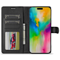 Miniatyrbillede 2 af 5: LC.IMEEKE Pungetui iPhone 16 Pro Sort