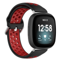 Pikkukuva 1 / 5: Fitbit Versa 4/Sense 2 urheiluranneke Musta/Punainen