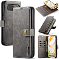 Miniatyrbild 1 av 10: DG.MING 2-in-1 Magnet Wallet Google Pixel 9 Brown