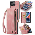 Miniatyrbillede 1 af 9: CaseMe Multi-Slot 2 i 1 Pungetui iPhone 14 Rosa