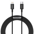 Miniatyrbillede 1 af 8: Baseus Hurtigopladningskabel USB C til Lightning 20W 2m Sort
