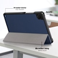 Miniatyrbild 5 av 9: Samsung Galaxy Tab A9 Fodral Tri-fold Blå