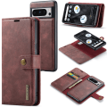 Miniatyrbild 1 av 9: DG.MING 2-in-1 Magnet Wallet Google Pixel 8 Pro Red