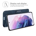 Pikkukuva 3 / 6: Nahkainen lompakkokotelo Samsung Galaxy S22 Plus - Sininen