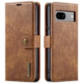 Pikkukuva 8 / 8: DG.MING 2-in-1 Magnet Plånbok Google Pixel 8a Cognac