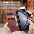 Pikkukuva 5 / 9: CaseMe Slim Lompakkokotelo Samsung Galaxy Z Fold 5 Punainen