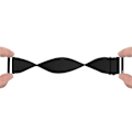 Miniatyrbillede 3 af 5: Elastisk Nylonrem til Samsung Galaxy Watch 7 44mm Sort