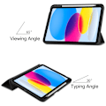 Miniatyrbillede 3 af 10: iPad 10.9 10. generation (2022) Etui Tri-Fold med Pencil-holder Sort