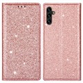 Miniatyrbild 1 av 8: Glitter Plånboksfodral Samsung Galaxy A14 Roséguld