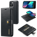 Miniatyrbillede 1 af 10: DG.MING 2-i-1 Magnet Pung iPhone 15 Sort