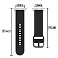 Miniatyrbild 5 av 5: Soft Silikonarmband Apple Watch Series 10 46mm Svart
