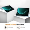 Pikkukuva 4 / 9: Samsung Galaxy Tab S9 FE Plus -kotelo Tri-Fold kynätelineellä, sininen