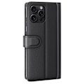 Miniatyrbillede 6 af 6: Ægte læderetui iPhone 16 Pro Max Sort