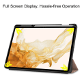 Miniatyrbild 4 av 7: Fodral Tri-Fold Galaxy Tab S7 Plus/S8 Plus 12.4 Med S Pen-hållar