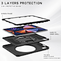Pikkukuva 5 / 8: Kestävä kotelo iPad Pro 12.9 4th Gen (2020) Musta