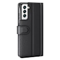 Miniatyrbillede 6 af 6: Ægte lædercover Samsung Galaxy S22 Sort