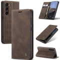 Miniatyrbillede 1 af 10: CaseMe Slim Pungetui Samsung Galaxy S24 Brun