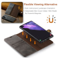 Miniatyrbild 7 av 10: DG.MING 2-in-1 Magnet Wallet Samsung Galaxy S24 Ultra Brown