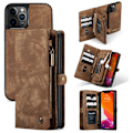 Miniatyrbillede 1 af 10: CaseMe Pungetui Multi-Slot iPhone 12 Pro Max Brun