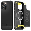Miniatyrbillede 1 af 10: Spigen iPhone 14 Pro Max Cover Rugged Armor Mag Sort