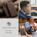 Miniatyrbillede 8 af 10: CaseMe Slim Pungetui Samsung Galaxy S24 Plus Brun