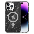 Miniatyrbillede 1 af 6: Glitter MagSafe Cover iPhone 15 Pro Max Transparent Sort