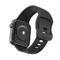 Miniatyrbillede 2 af 5: Silikonrem Apple Watch Series 10 46mm Sort