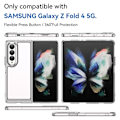 Miniatyrbild 7 av 7: Edge Crystal Hybrid Case Samsung Galaxy Z Fold 4 Transparent