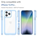 Miniatyrbillede 2 af 7: Hybrid Edge Case iPhone 14 Pro Lyseblå