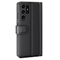 Miniatyrbillede 6 af 6: Ægte lædercover Samsung Galaxy S24 Ultra Sort